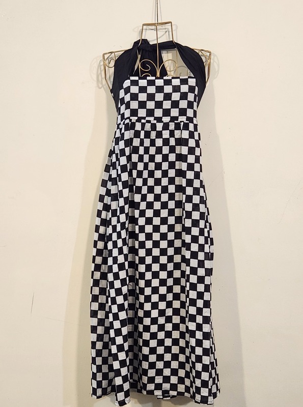 Hoor's Halter Neck Tube Dress - Check Mate