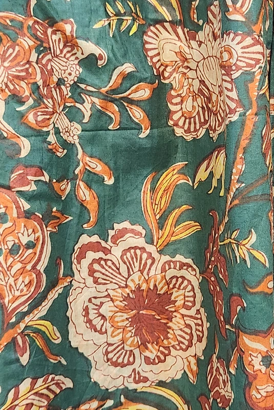Siya's Soft Frill Tube Dress - Green & Flowers