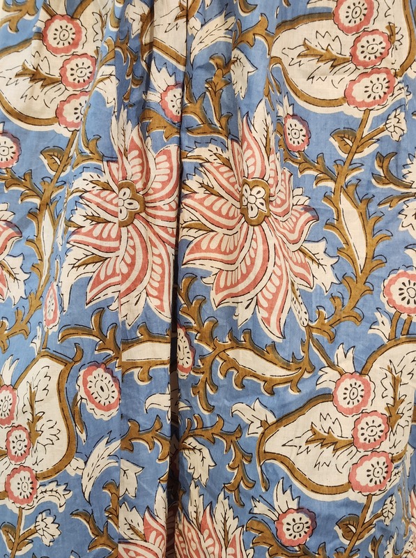 Freya's gentle Scrunch Frill Dress - Sky Garden