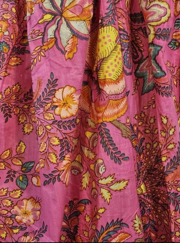 Fiza's Gentle Scrunch Tube Dress - Pink & Flower