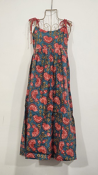 Zara's Classic Tube Dress - Teal & Lotus