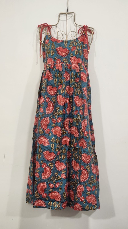 Zara's Classic Tube Dress - Teal & Lotus