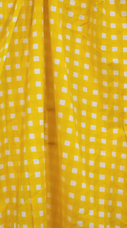 Fiza's Gentle Scrunch Tube Dress - Yellow Gingham