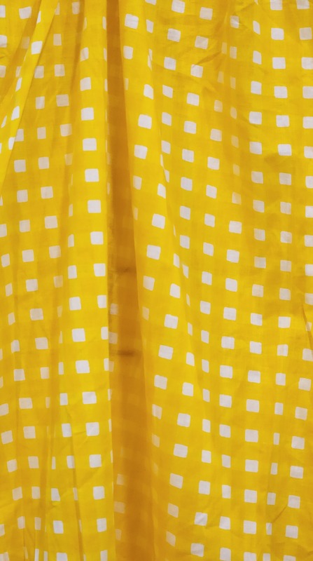Fiza's Gentle Scrunch Tube Dress - Yellow Gingham