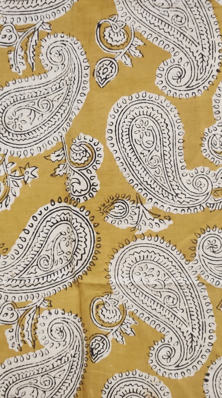 Saira's A-line Dress - Mustard Yellow & Paisley