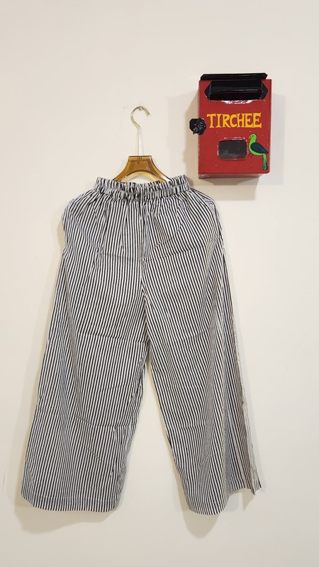 Zeenat's Everyday Flare Top + Pant Set  - White Jungle