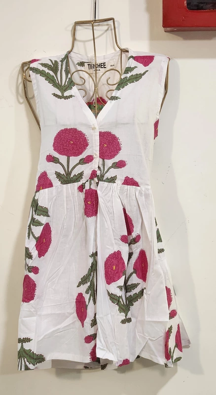 Jaya's Top & Pant Set - White & Pink