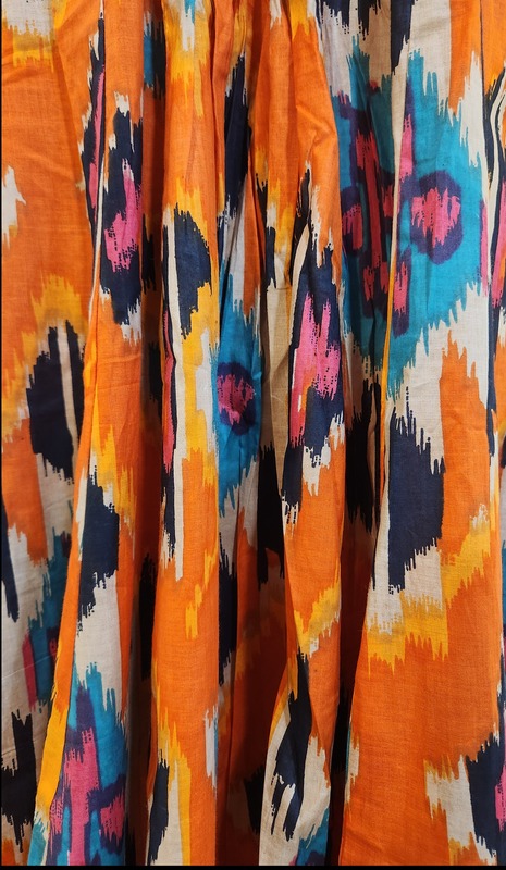 Amara's Everyday Flare Dress  - Orange with Ikkhat