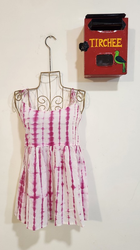 Basanti's Classic Tube Top - White & pink