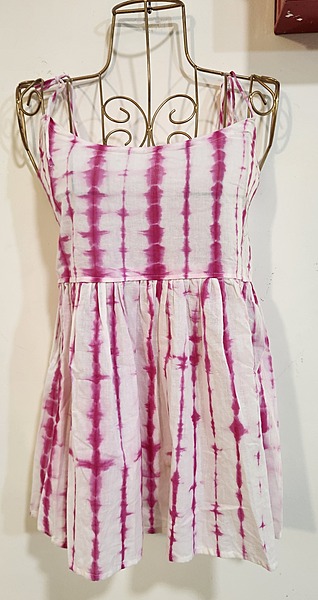 Basanti's Classic Tube Top - White & pink