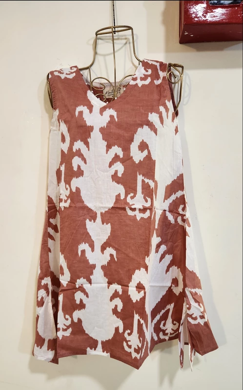 Naina's sleeve-less A-Line Top - Light Pink Ikkhat
