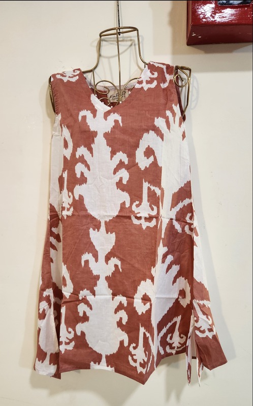 Naina's sleeve-less A-Line Top - Light Pink Ikkhat