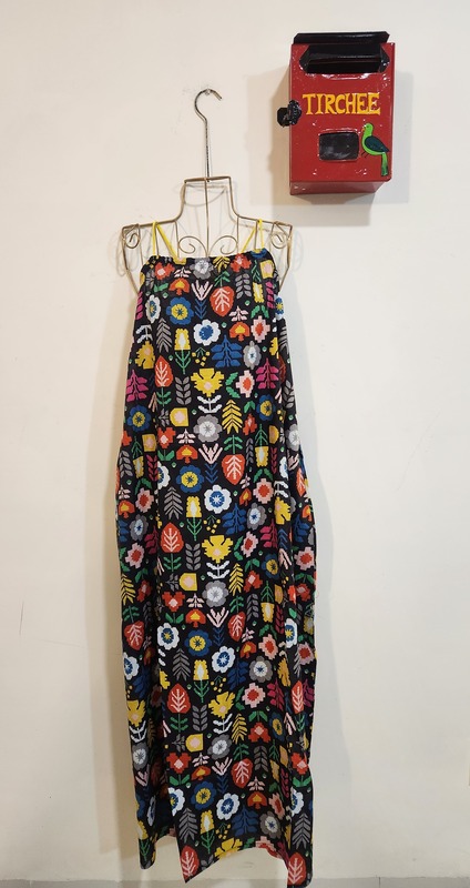 Anika's Free-Size Strappy Dress - Black & Colours