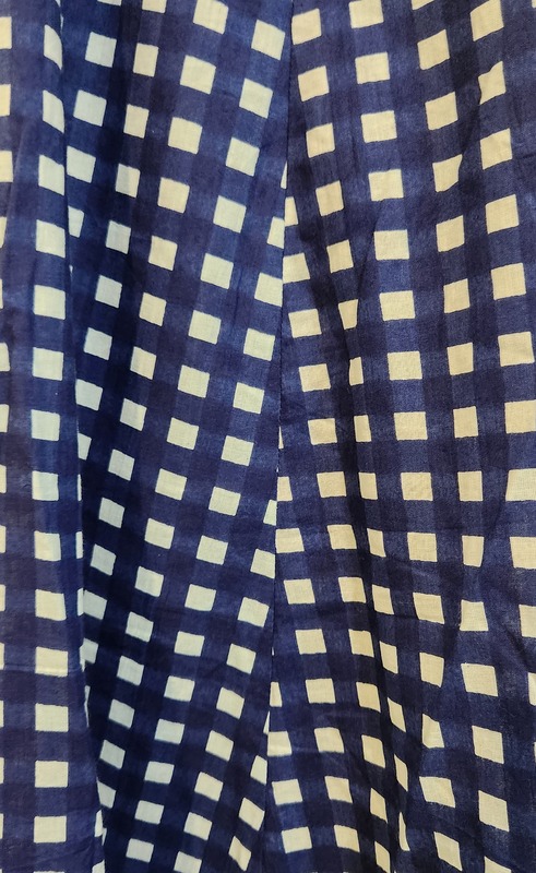 Anika's Free-Size Strappy Dress - Blue Gingham