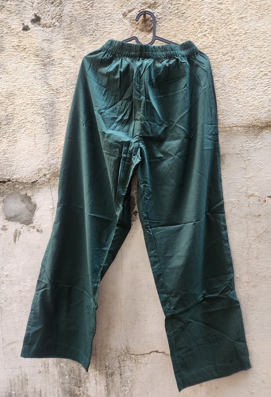 Waheeda's Collared top + Pant Set -Green stripes & tigers