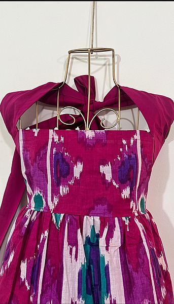 Hoor's Halter Neck Tube Dress - Pink Ikkhat