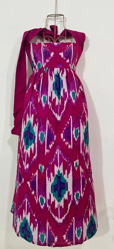 Hoor's Halter Neck Tube Dress - Pink Ikkhat