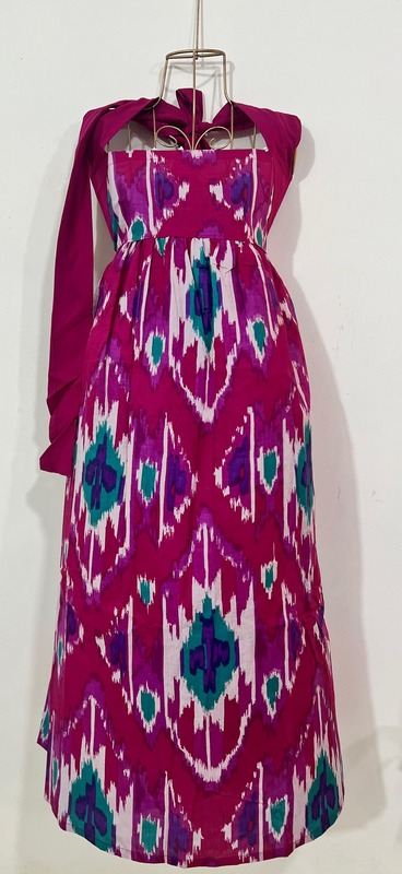 Hoor's Halter Neck Tube Dress - Pink Ikkhat