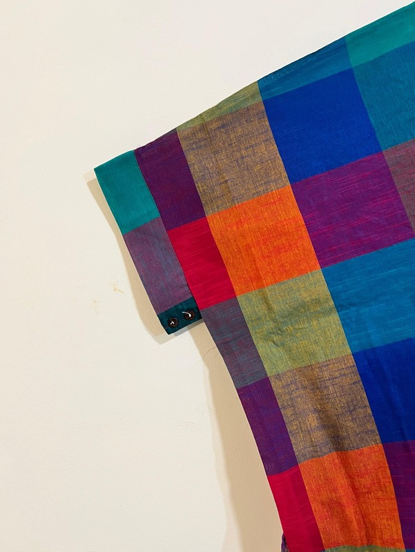 Madhavi's Anti-Fit Shirt - Madras Checks - Jumbo Blue Hues