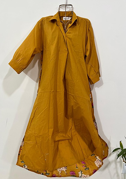 Meera's Button-Down Collared Dress