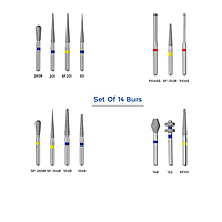 SuperEndo Crown Preparation Bur Kit – Diamond FG Burs for Airotor