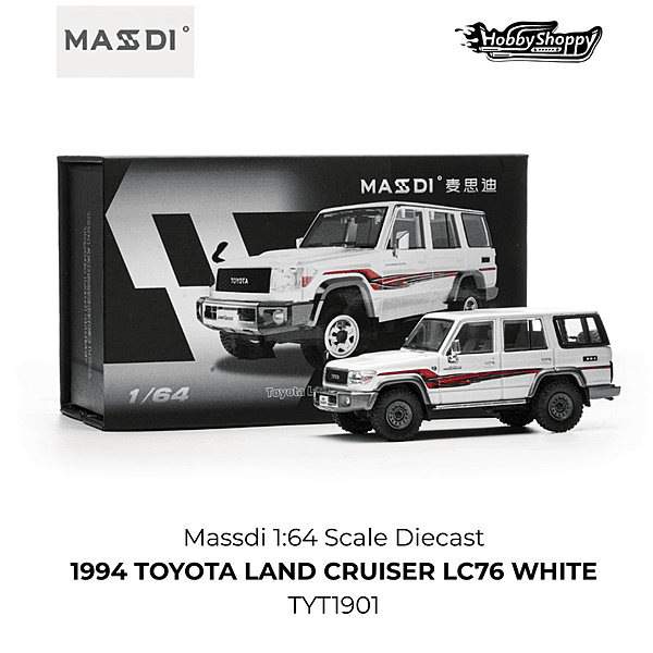 Toyota Land Crusier LC300 GR-S TYT1401-White 1:64 Massdi