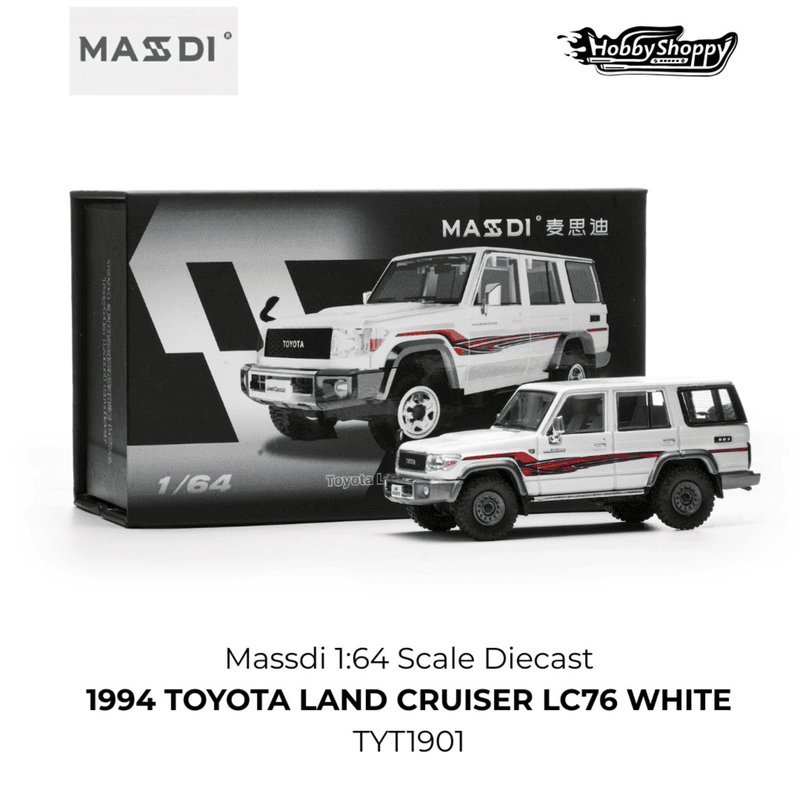 Toyota Land Crusier LC300 GR-S TYT1401-White 1:64 Massdi