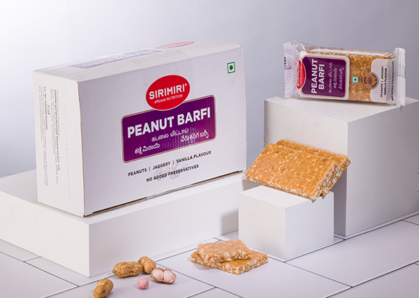 SIRIMIRI Crushed Peanut Barfi Rs 40 Pack of 12 pcs