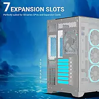 Ant Esports Crystal Mirror White ATX Mid Tower Case – Tempered Glass | USB-C | ARGB
