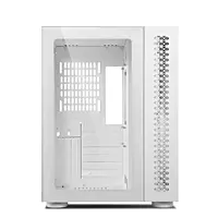 Ant Esports Crystal ARGB White E-ATX Mid Tower Case – Tempered Glass | ARGB Fans