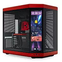 HYTE Y70 Touch Infinite Mid Tower Case – E-ATX | Black Cherry
