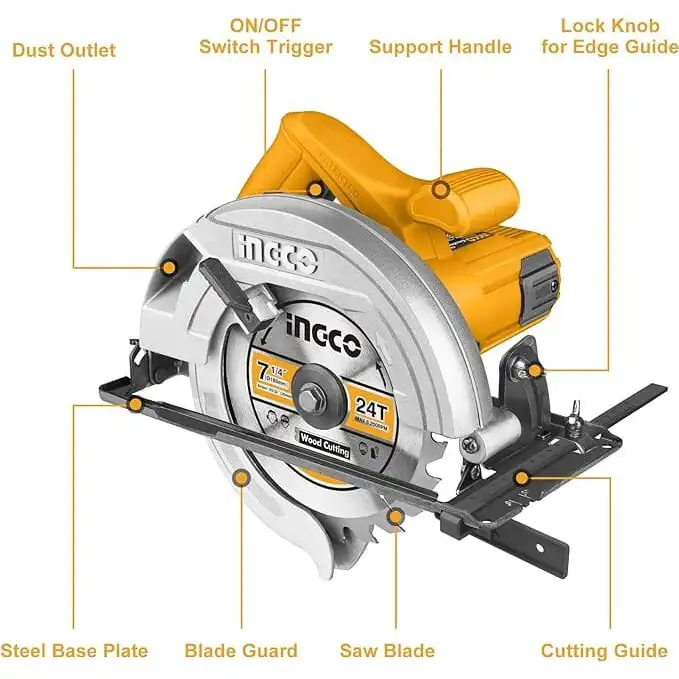INGCO Circular Saw CS18538 (1400W, Blade Diameter:185x20mm) INGCO Circular Saw CS18538 (1400W, Blade Diameter:185x20mm)