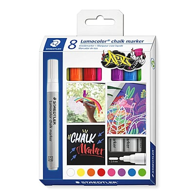 STAEDTLER 344 LUMO CHALK MARKER - C8 SET OF 8