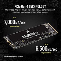Corsair MP600 PRO NH 2TB NVMe Gen4 SSD – Up to 7000MB/s | M.2 2280