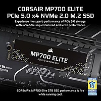 Corsair MP700 Elite 2TB NVMe Gen5 SSD – Up to 10000MB/s | M.2 2280