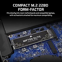 Corsair MP700 Elite 2TB NVMe Gen5 SSD – Up to 10000MB/s | M.2 2280