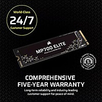 Corsair MP700 Elite 2TB NVMe Gen5 SSD – Up to 10000MB/s | M.2 2280