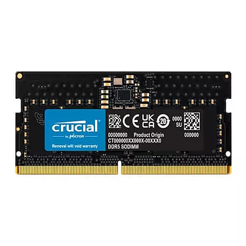 Crucial 8GB DDR5 4800MHz CL40 Laptop RAM – SO-DIMM Lifetime Warranty