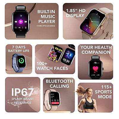 Cult.Sport Beats 1.85" HD Screen, 320 * 386, 600 nits, BT Calling, Crown Control, TWS Pairing Smartwatch