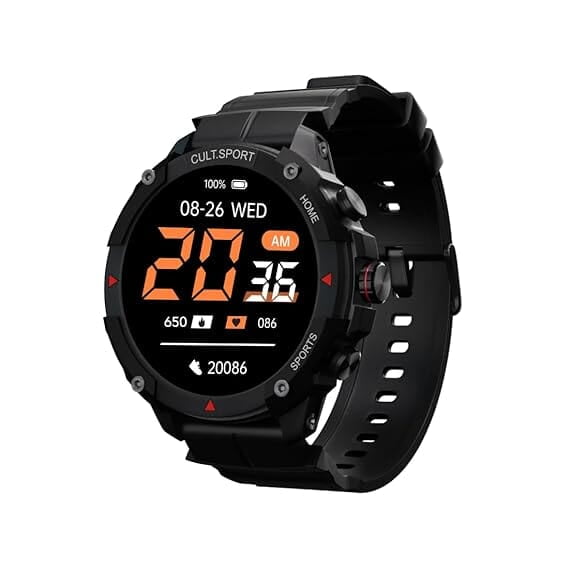 cult.sport Ranger XR 1.43" AMOLED Smartwatch,Outdoor Rugged Smartwatch for Men, 850 NITS, Always On Display, Bluetooth Calling, 420mAh Battery, Sports