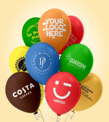 Custom Logo Balloons 1000 pc  Print Name & Branding for Event  Promotions