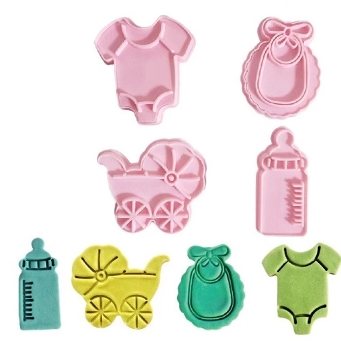 Baby shower 4pc cutter