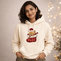 Unisex Off White Sock-up Graphic Printed All-Weather Hoodie