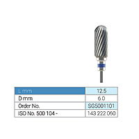 Labodent Tungsten Carbide Bur for Cutting Machine 6mm – Dental Lab Bur