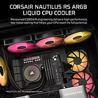 Corsair Nautilus 240 RS ARGB CPU Liquid Cooler – 240mm AIO | Black