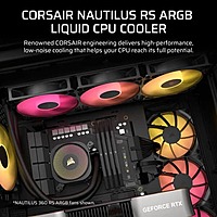 Corsair Nautilus 240 RS ARGB CPU Liquid Cooler – 240mm AIO | Black