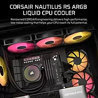 Corsair Nautilus 360 RS ARGB (Black) – 360mm AIO Liquid CPU Cooler