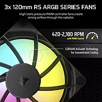 Corsair Nautilus 360 RS ARGB (Black) – 360mm AIO Liquid CPU Cooler