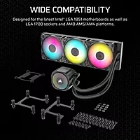 Corsair Nautilus 360 RS ARGB (Black) – 360mm AIO Liquid CPU Cooler