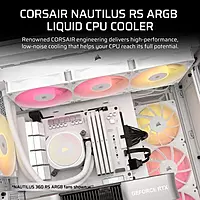 Corsair Nautilus 240 RS ARGB (White) – 240mm AIO Liquid CPU Cooler